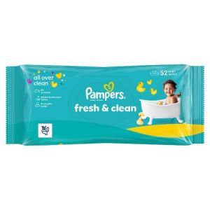 Pampers Baby 0% Plastic Wipes 52s Fresh Clean