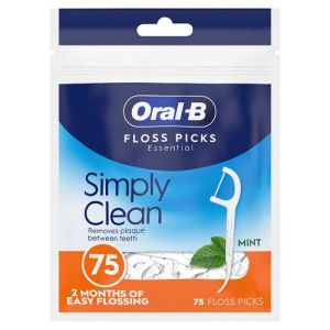 Oral B Floss Picks 75pk Simply Clean 