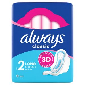 Always Maxi Classic Long Plus Pads 9s