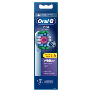 Oral-B T/Brush Heads 3D Pro White 4s