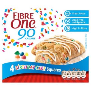 Fibre 1 Birthday Cake Brownie 4 Pack