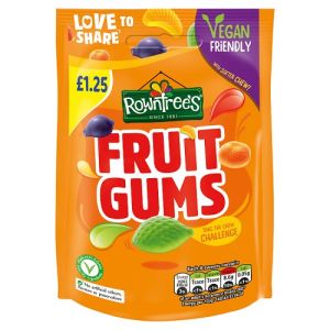 Rowntrees Pouch Pmp £1.25 Fruit Gums 120G