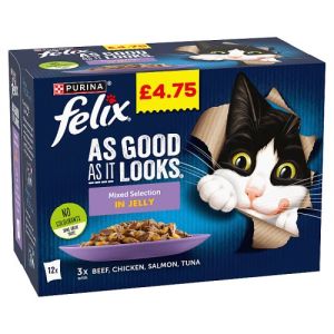 Felix As Good As It Looks Mixed Variety Wet Cat Food Pm 12X85G