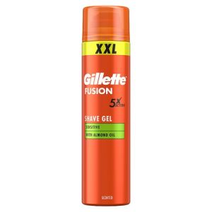 Gillette Fusion Sensitive Skin Shaving Gel with Almond Oi