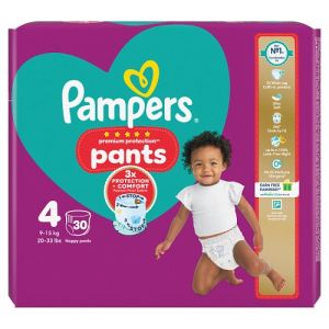 Pampers Premium Protection Nappy Pants Size 4, 30 Nappies, 9-15Kg,Essential Pk.