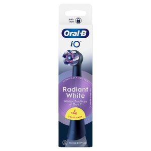 Oral B T/Brush Heads iO Radiant White Black 4s