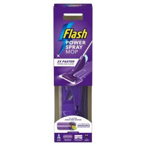 Flash Powermop Starter Kit +1 Washable Microfibre Pad & 2 Wipes+Batteries+Liquid