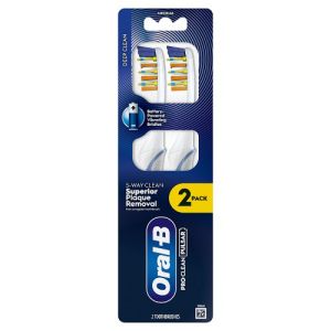 Oral-B Pulsar Medium Toothbrush 2pk Pro Clean 