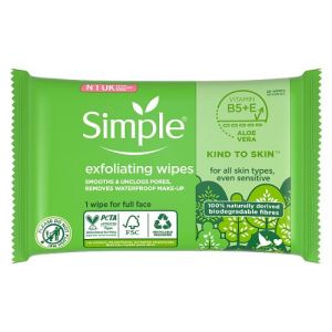Simple Face Wipes 20s Exfoliating