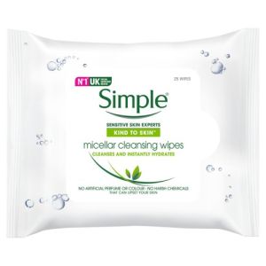 Simple Face Wipes 25s Micellar Cleansing