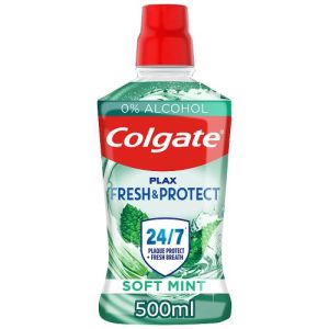 Colgate M/Wash Plax 500ml Soft Mint