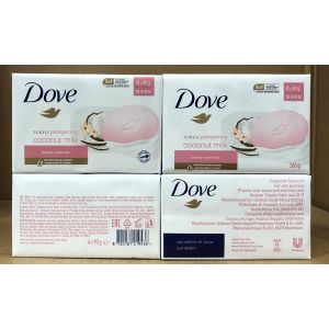 Dove Soap 90g Coconut Milk 4 Pack