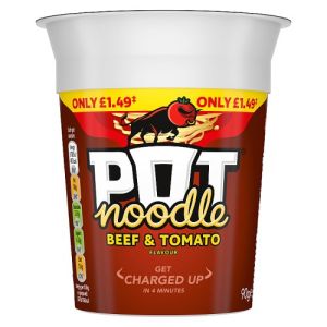 Pot Noodle 90g Beef & Tomato PMP £1.49