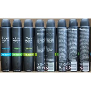 Dove APA 200ml Mixed Case For Men8 x Classic, 8 x Fresh & 8 x Sport 