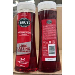Brut Shower Gel 600ml Total Attraction