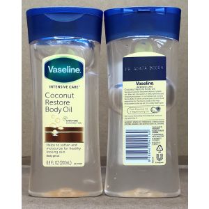 Vaseline Body Oil 200ml Coconut Restore
