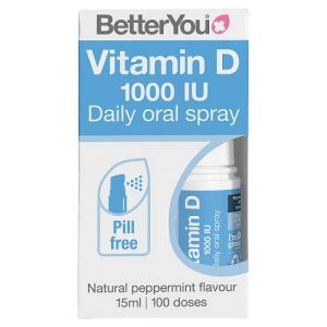 Betteryou Vitamin D 1000 Iu Oral Spray - 100 Doses 15ml