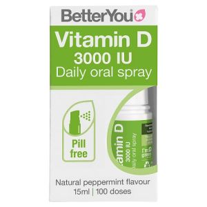 Betteryou Vitamin D 3000 Iu Oral Spray - 100 Doses 15ml