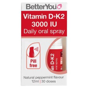 Betteryou Vitamin D+K2 Daily Oral Spray 12ml